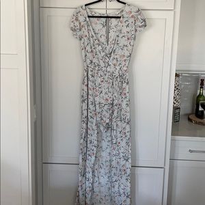 American Eagle floral maxi romper